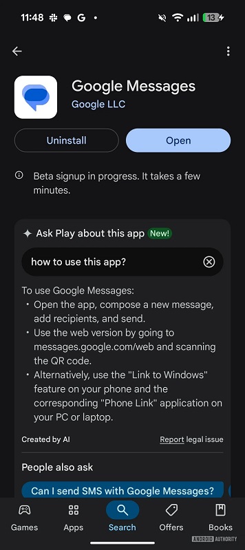 Interfejs Google Play z możliwością Ask Play Interfejs Google Play z możliwością Ask Play